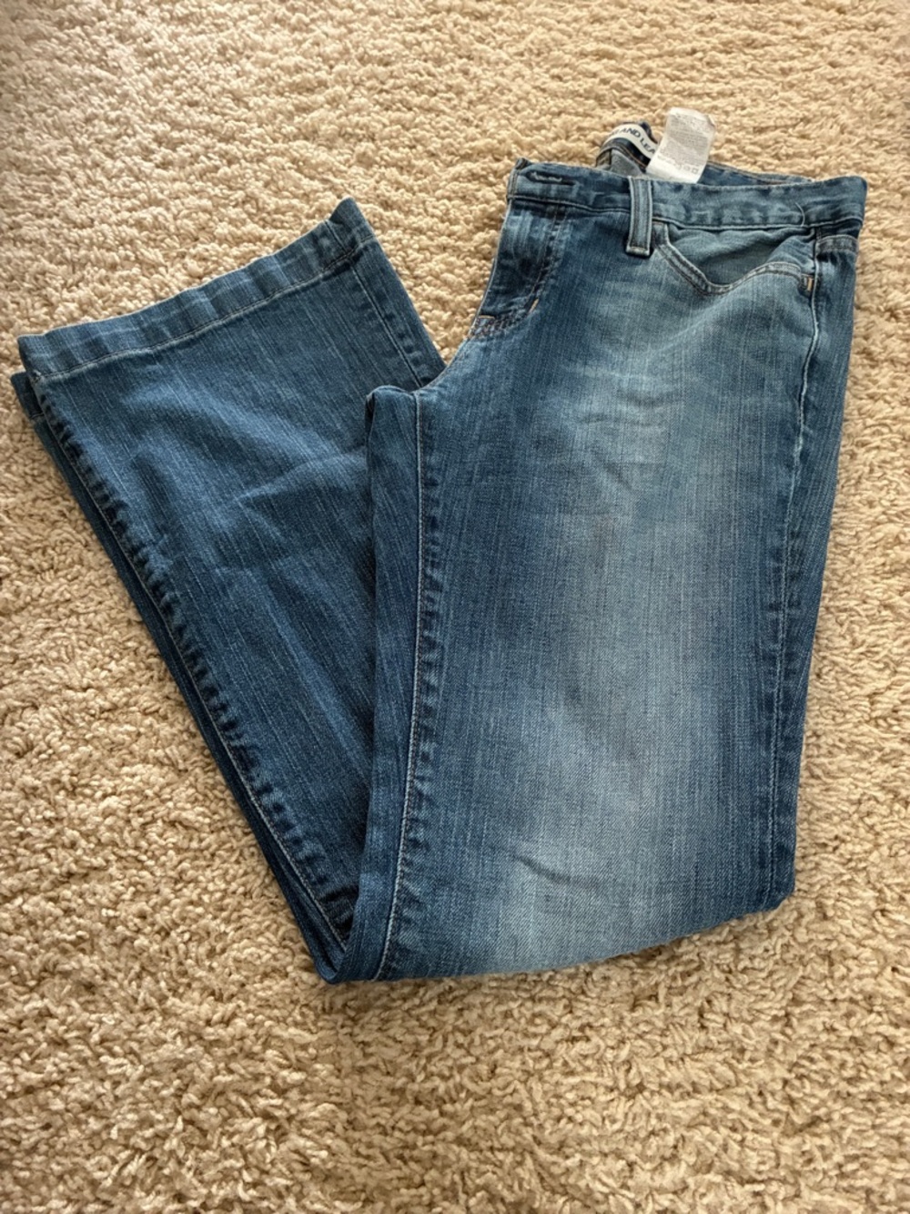 GAP Women's Long and Lean Medium Blue Bootcut Jeans